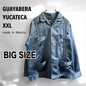 YUCATECA GUAYABERA 쿠바 셔츠 오픈 카라 긴팔