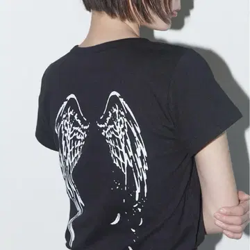 fancy club T셔츠 한국 angel 천사 black