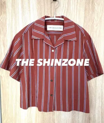 [ 새상품급 ] THE SHINZONE 테라코타 스트라이프 셔츠
