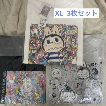 UNIQLO POPMART UT 러브브 3개 세트 XL