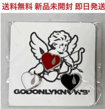 GOD ONLY KNOWS ANGEL HEART PIN BADGE SET