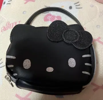 헬로키티 키티 파우치 블랙 리본