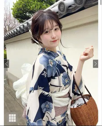 GRL 유카타 네이비 베이지