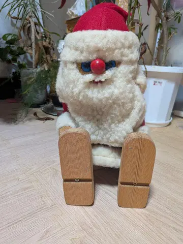 빈티지 우드 산타클로스 인형