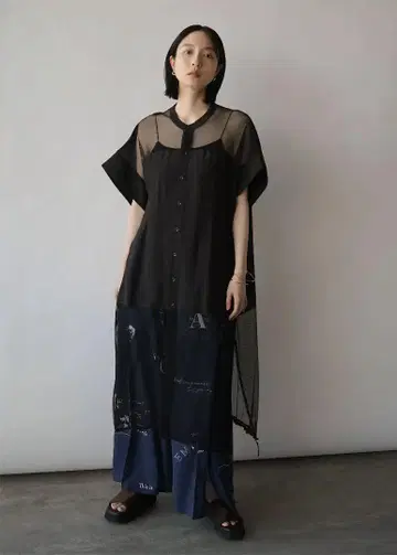 RADIATE 야마다야 메쉬 도킹 롱 셔츠