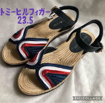 택 포함 새상품 빠른 발송 타미힐피거 에스파드리유 플랫 샌들