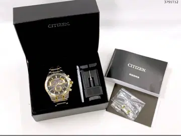 작동품 CITIZEN ECO-DRIVE 전파 솔라 크로노그래프 손목시계