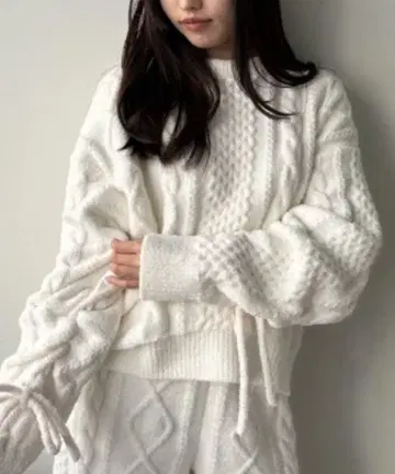 미착용! 젤라또피케 [ Sweet ] 아란 풀오버