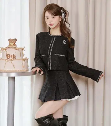 Darich 다리치 스팽글 트위드 자켓