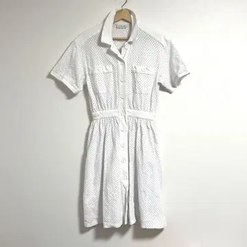 LACOSTE / 화이트 / 셔츠 원피스 / 36 / M 사이즈