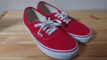 VANS 오센틱 빨간색 26cm