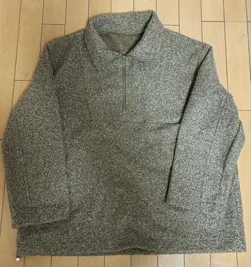 하프 지퍼 풀오버 오버 사이즈