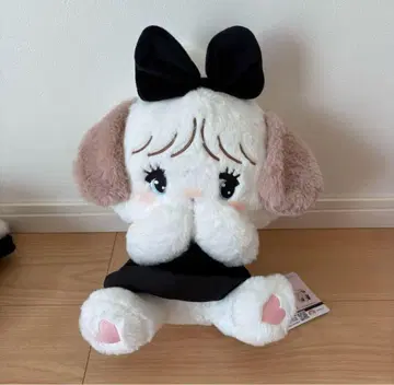 mikko BLACK RIBBON BIG 봉제 인형 수플레