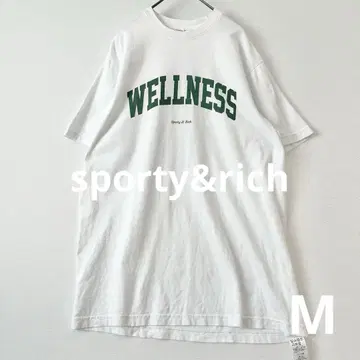 스포티 앤 리치 sporty&rich wellness 로고t셔츠