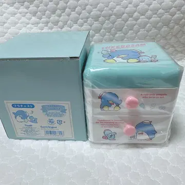 산리오 초레어 턱시도샘 플라스틱 체스트 레트로