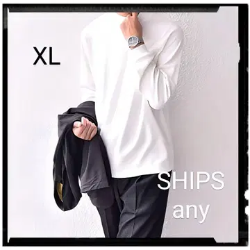 [ 새상품급 ] 모이스처 코튼 모크넥 롱 슬리브 티셔츠