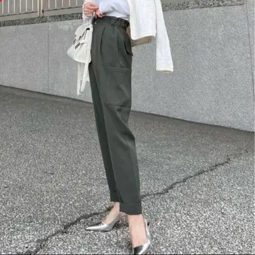 배기핏 카고 팬츠 카키 zara
