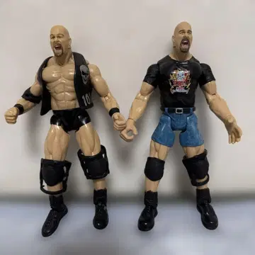 WWE 스톤콜드 스티브 오스틴 피규어 2개 세트