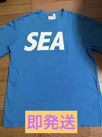 WIND AND SEA 티셔츠 L 사이즈 블루 스카이블루