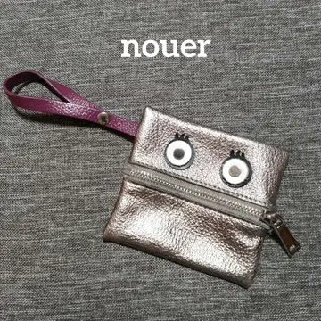 nouer 페이스 모티브 파우치 백참