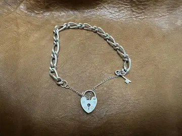 silver925 하트 카데나 팔찌