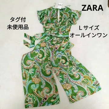 [ 택 포함 ] ZARA 자라 살로펫 올인원 페이즐리 L
