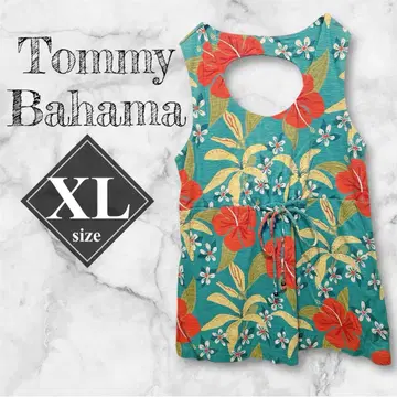 구하기 어려움 Tommy Bahama 타미힐피거 XL 트로피컬 패턴 튜닉