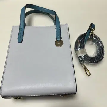 nano 미니 토트백 라이트 그레이/블루