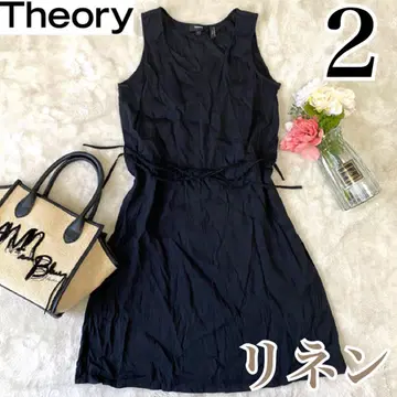 Theory 새상품급 원피스 린넨 슬리브리스 2