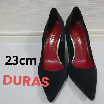 새상품급 DURAS 듀라스 블랙 하이힐 펌프스 23cm