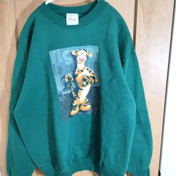 구제 의류 90's Disney store 티거 트레이닝복 그린 M