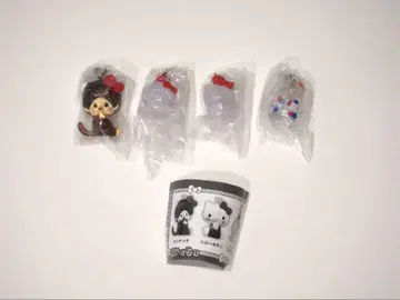 몬치치 x 헬로키티 메지루시 액세서리 산리오 가챠가챠