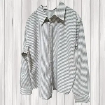 crewre (크루레) 백 스티치 레귤러 셔츠 white-khaki