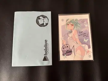 우루하 루시아 1주년 기념 rurudo 선생님 작화 친필 사인 엽서