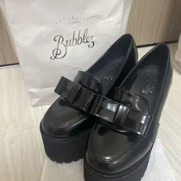 bubbles 통굽 리본 로퍼 37