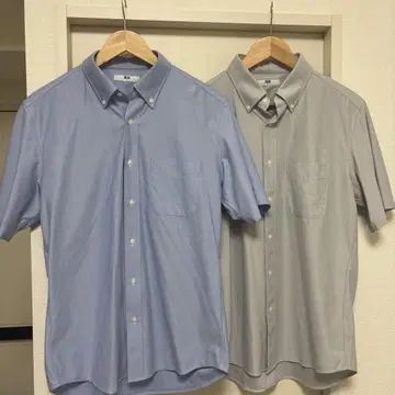 UNIQLO 드라이 논아이론 저지 셔츠 2개 세트