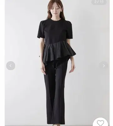 SNIDEL 페플럼 티셔츠