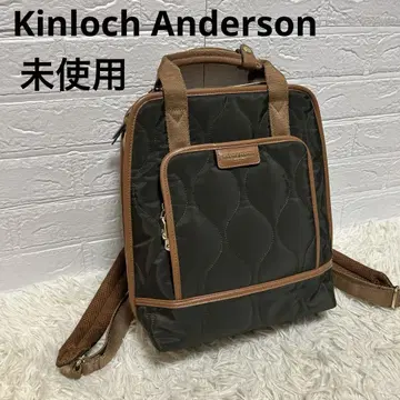 [ 미사용 ] Kinloch Anderson 퀼팅 체크 백팩