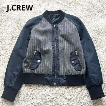 [ J.CREW ] 제이크루 핀스트라이프 베이스볼 자켓 MA-1