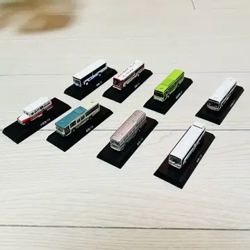 교쇼 다이캐스트 버스 노선 버스 받침대 포함 1/150 미니카 8대 세트
