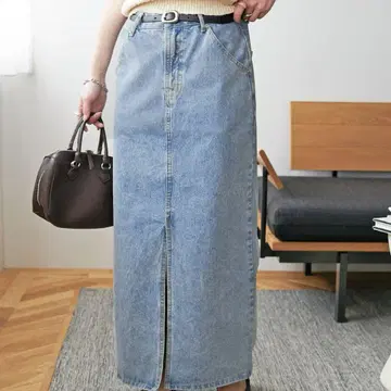 discoat 데님 내로우 스커트
