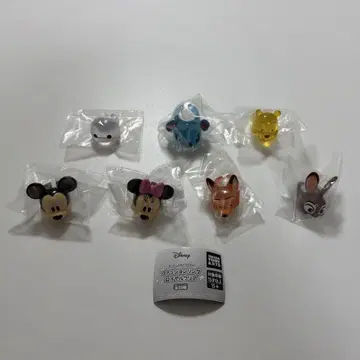 디즈니 캐릭터 패션 반지 로얄 클리어 7세트