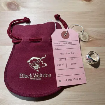 [ 미사용 새상품 ] black weirdos KIKI 반지