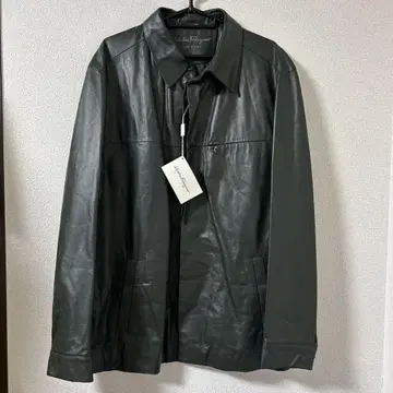 새상품급 Salvatore Ferragamo 페라가모 가죽 자켓