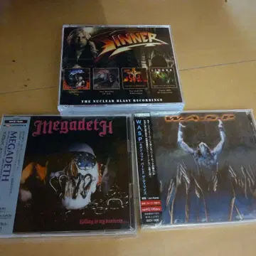 메탈 세트 메가데스 W.A.S.P SINNER 헤비 메탈