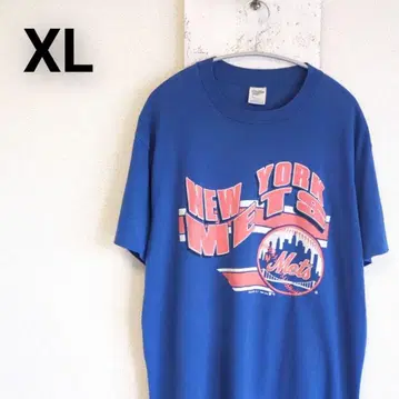 80년대 USA MLB 뉴욕 메츠 T셔츠 블루 1989년 XL