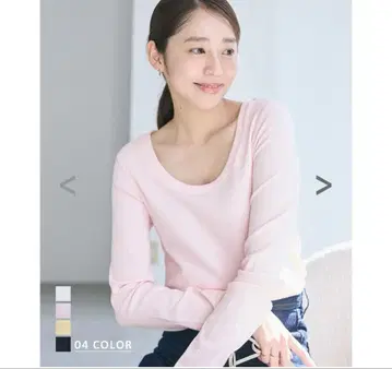베이스먼트 온라인 [ HARUKA DESIGN ] 딥 라운드넥 리브