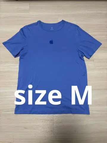 Apple 로고 T셔츠 파랑