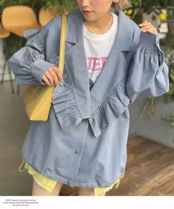HELLO.SANFRANCISCO 프릴 볼륨 슬리브 테일러 자켓