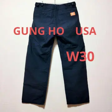 GUNG HO 워크 팬츠 USA 네이비 W30